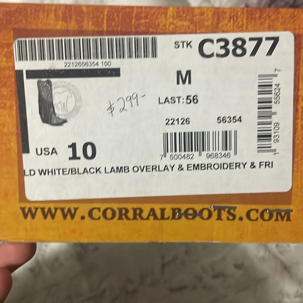 CORRAL handcrafted cowgirl boots! SIZE 10. - Picture 13 of 13